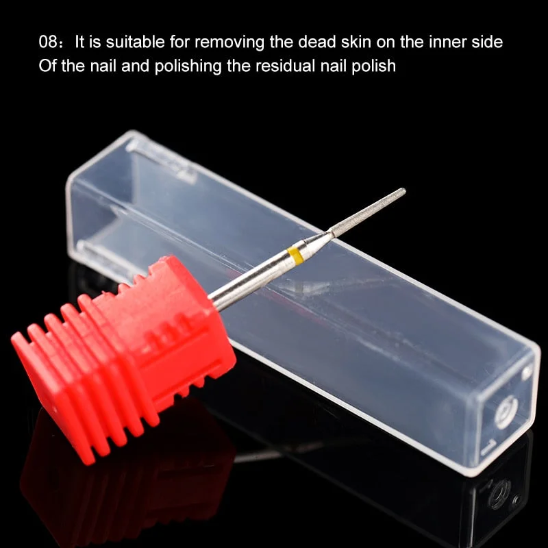 PICT YOU Carbite Head Nail Drill Bits Nail Art Tools Polishing Sanding Gel Nail Polish Nail File for Machine Pedicure Manicure-Nail Inspo