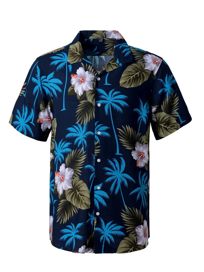 Men's Tropical Hawaiian Casual Short Sleeve Shirt