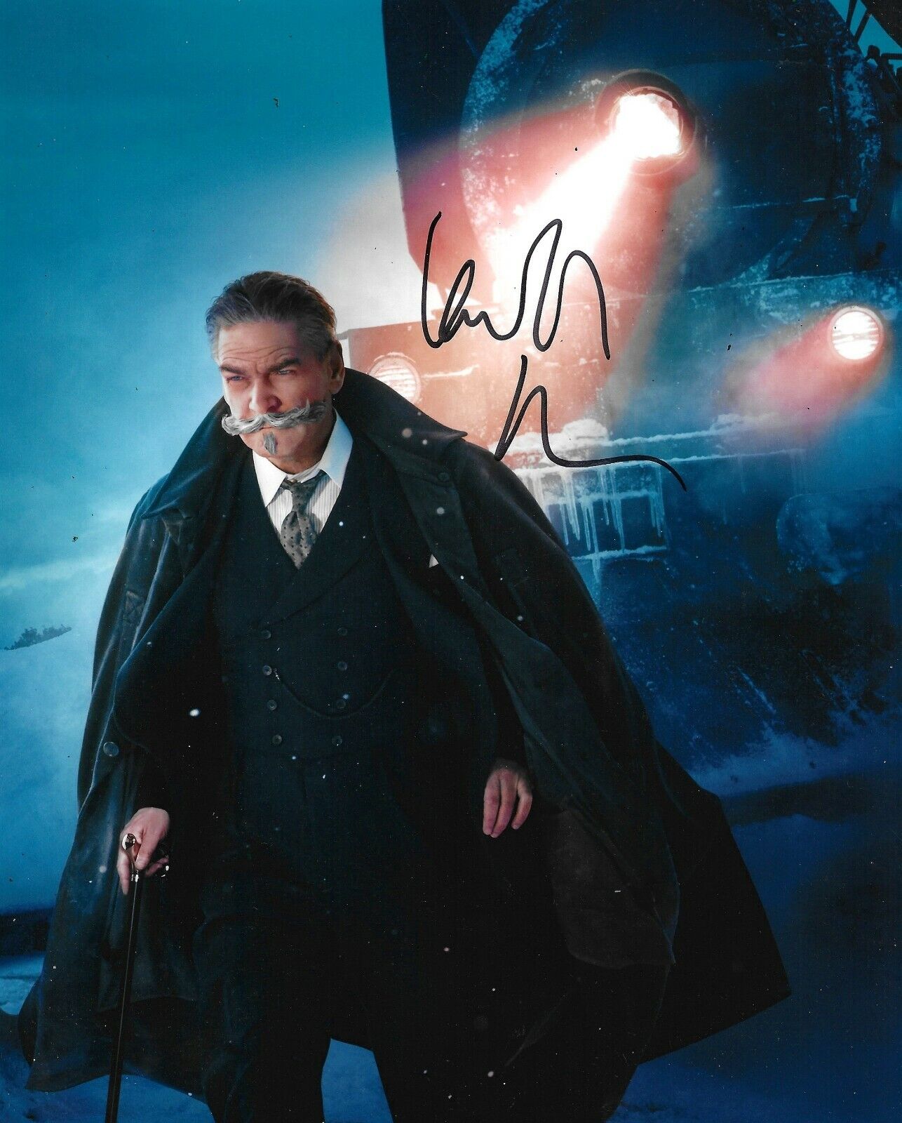 Kenneth Branagh Signed Murder On The Orient Express 10x8 Photo Poster painting AFTAL