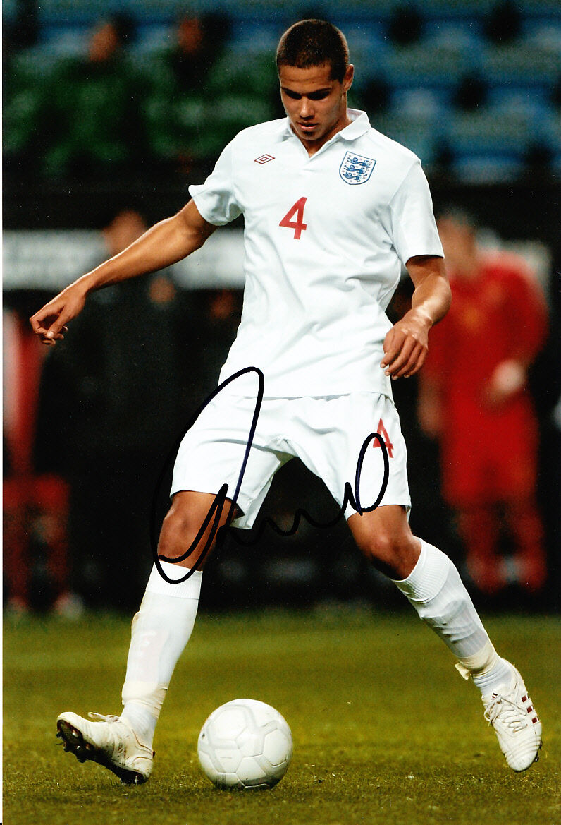 England Jack Rodwell Hand Signed Photo Poster painting 12x8.