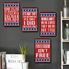 4pcs - American Flag - Vintage Metal Signs(12*16Inch)