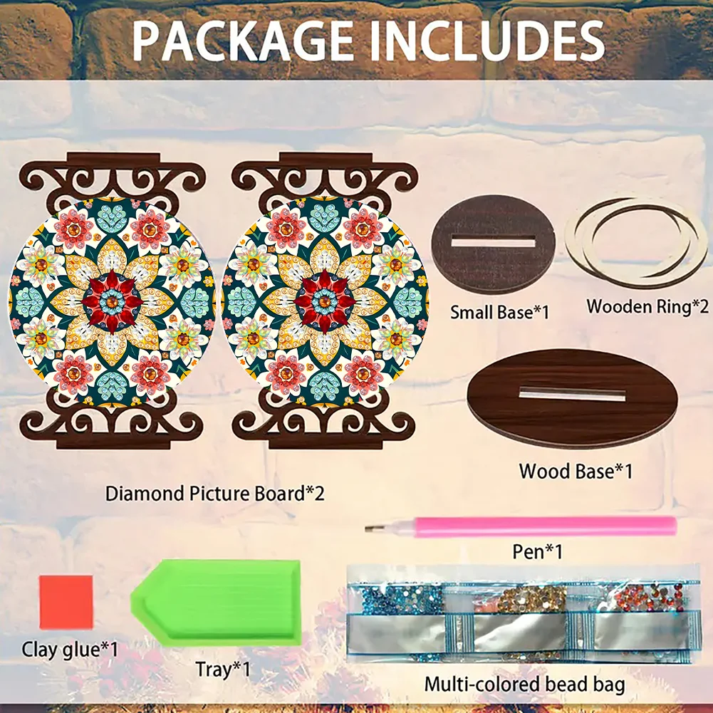 Flower Desktop Diamond Painting Candle Holder Aromatherapy Candle Holder