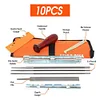 10pcs Chainsaw Chain Grinding Kit Round Flat File Guide Household Hand Tool