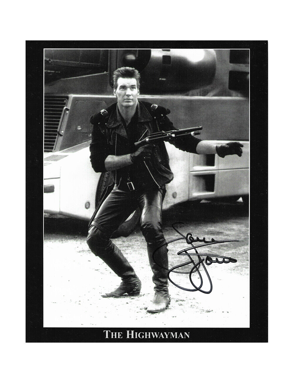 8x10 The Highwayman Print Signed by Sam J Jones 100% Authentic With COA