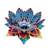  DIY Diamond Painting 3D Puzzle Irregular Shapes Mandala Lotus Shaped Candle Aromatherapy Holder Tray Decor Kit