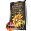 (40*60cm)Sunflower Saying - Full Round Drill Diamond Painting