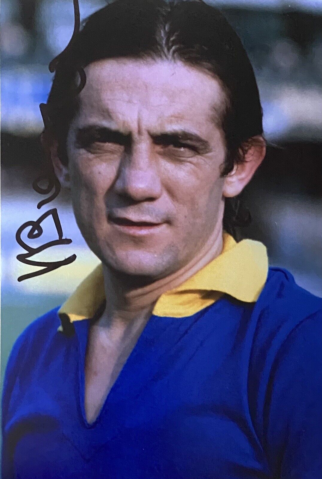 Roberto Boninsegna Genuine Hand Signed Hellas Verona 6X4 Photo Poster painting, See Proof