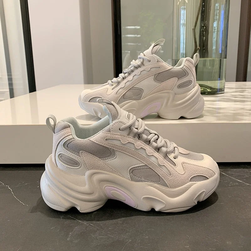Women Platform Chunky Sneakers Designers Fashion Brand Casual Shoes Woman Tennis Basket Female Summer Vulcanized Shoes 2022