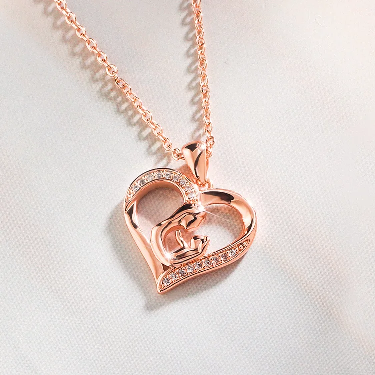 For Mom - S925 I Love You Forever Love Hug Necklace