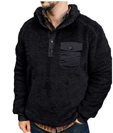 Casual men's sweater fashion Plush jacket