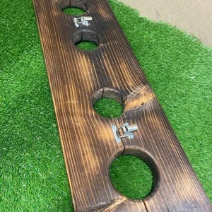 pornhint Pornhint Wooden BDSM ankle and wrist restraining stocks pillory