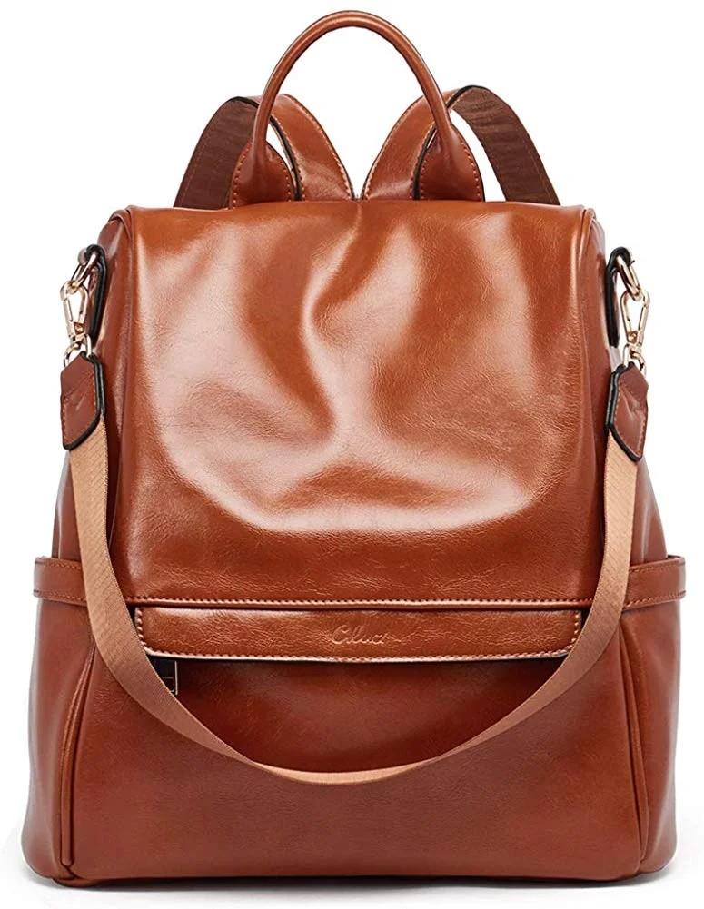 Ladies Shoulder Bags Women Backpack Purse Fashion Leather Large Travel Bag