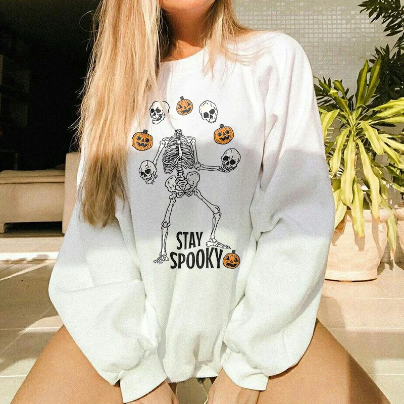 Stay Spooky Printed Halloween Women's Sweatshirt - Neojana