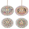 4pcs DIY Diamond Painting Incense Tray Incense Burner Stick Holder (Mandala)