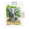 Elephants - 9CT Partial Beaded Cross Stitch Kit(42x56cm)