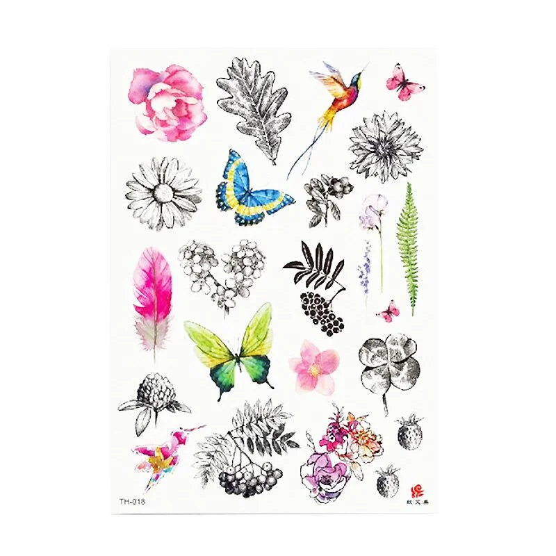 Waterproof Temporary Tattoo Sticker Watercolor Cute little animal pattern tattoo Water Transfer body art fake tattoo