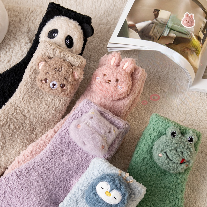 Japanese Kawaii Animal Fleece Warm Socks SS2243