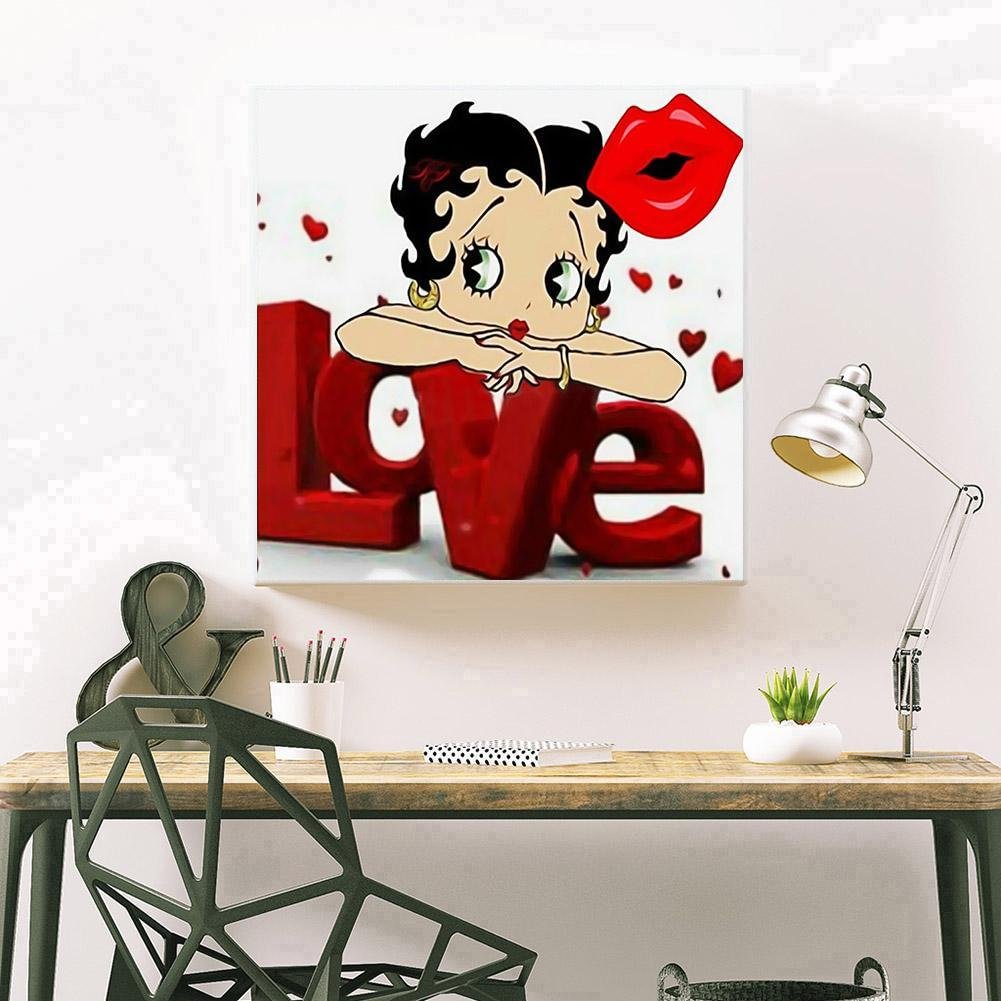 Full Round Diamond Painting Betty Boop