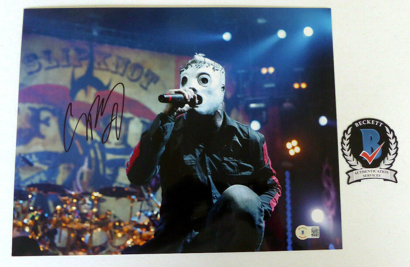 Corey Taylor Signed 11x14 Photo Poster painting Auto, Slipknot, Singer, Beckett Witness, BAS COA