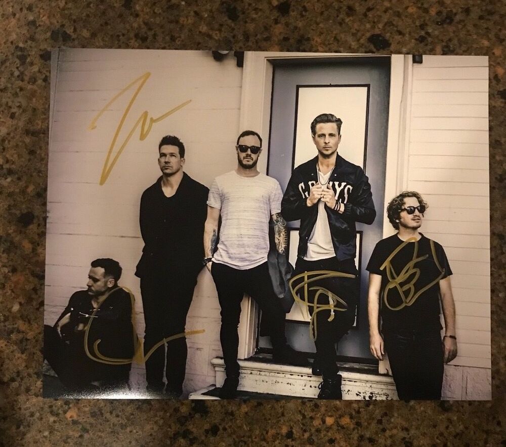 * ONE REPUBLIC * signed autographed 11x14 Photo Poster painting * RYAN TEDDER + 3 * PROOF * 3