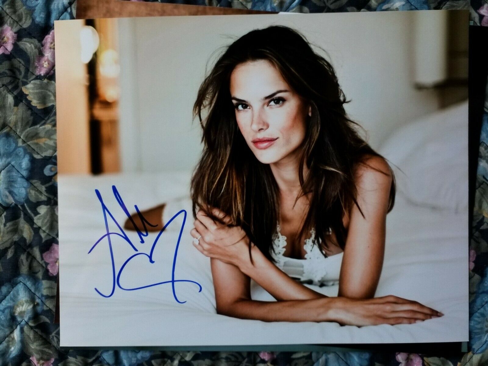 Autographed Alessandra Ambrosio Authentic Signed 8 x 10 Photo Poster painting Sexy