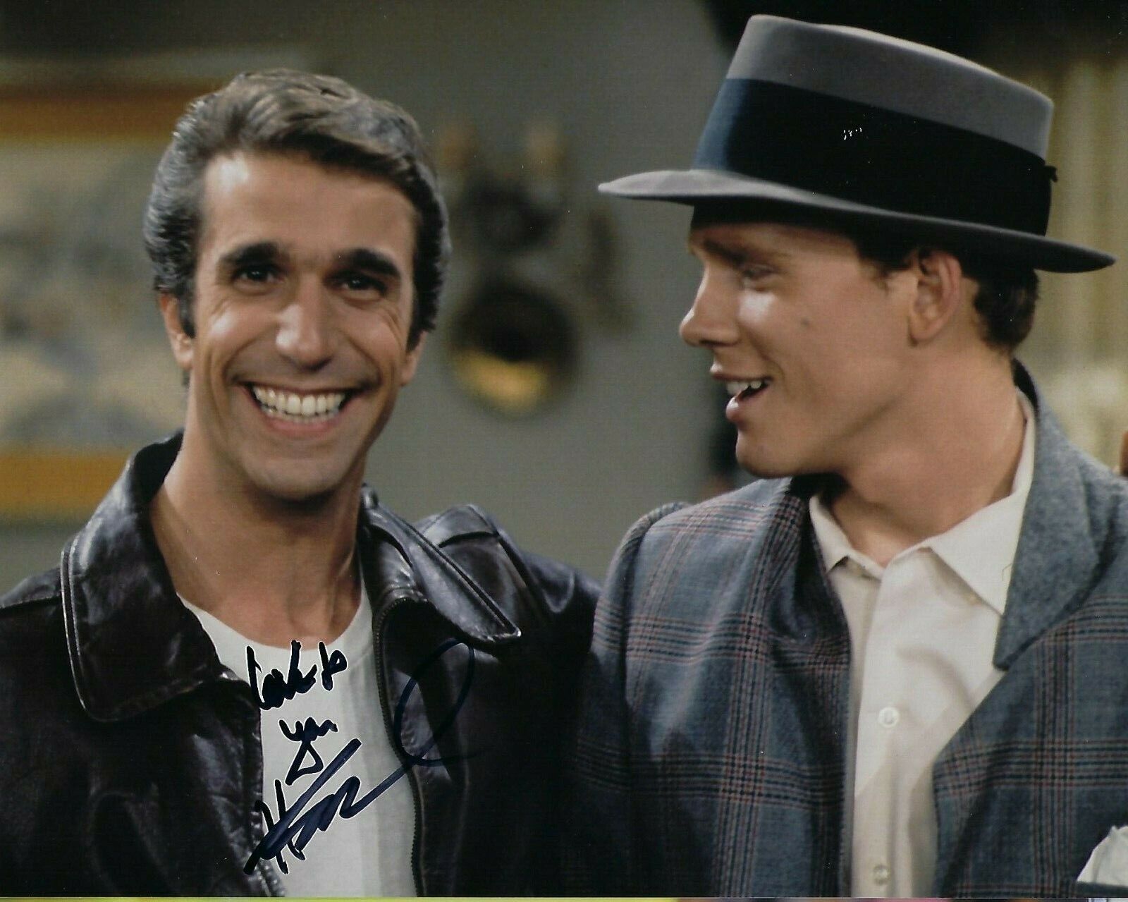 GFA Happy Days the Fonz * HENRY WINKLER * Signed 8x10 Photo Poster painting H3 COA