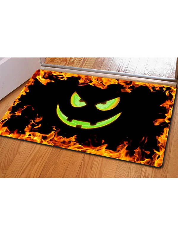 Halloween Evil Pumpkin Doormat Home Decor Indoor Outdoor-elleschic