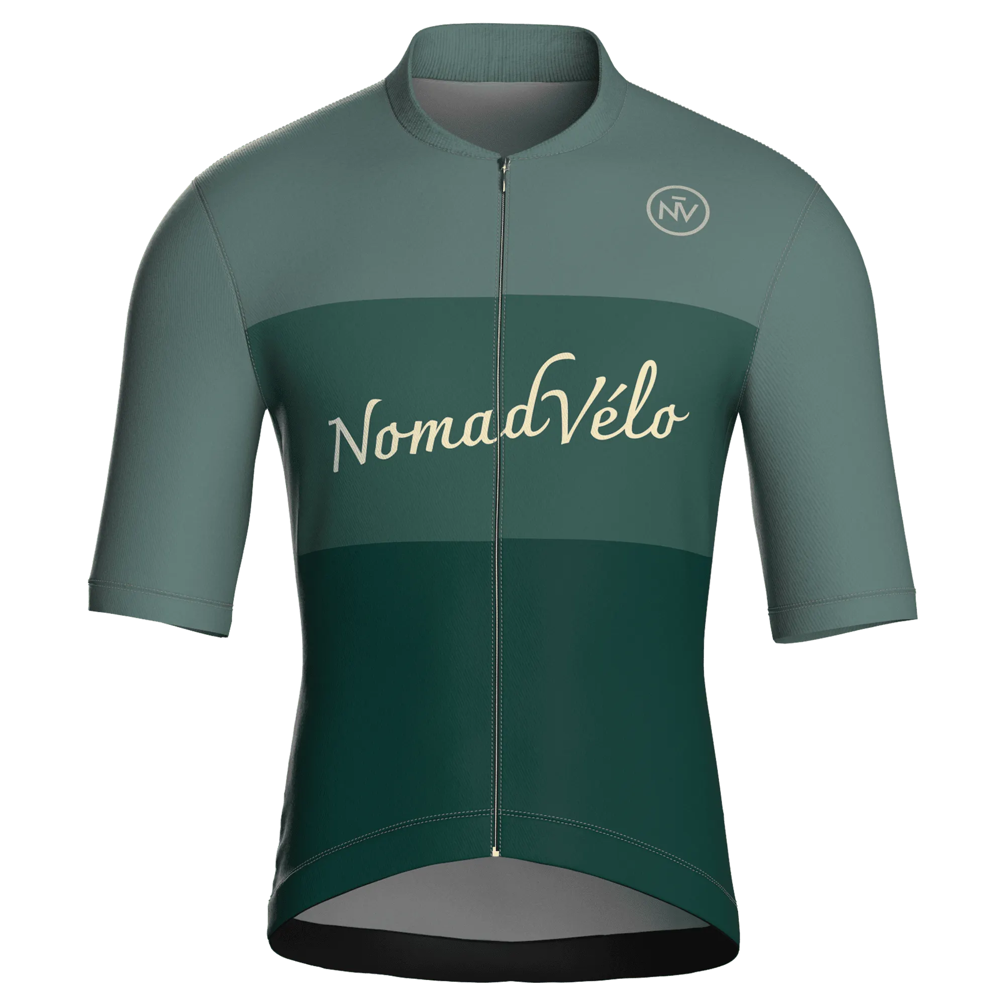 Minimal Green Short Sleeve Jersey | Nomad V&eacute;lo