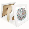 5D DIY Partial Special Shaped Drill Diamond Painting Kit Peacock Decor With Frame Kit 18x18cm