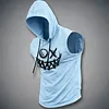 Men's Street-Style Printed Sleeveless Hooded Tank Top by Inlyline