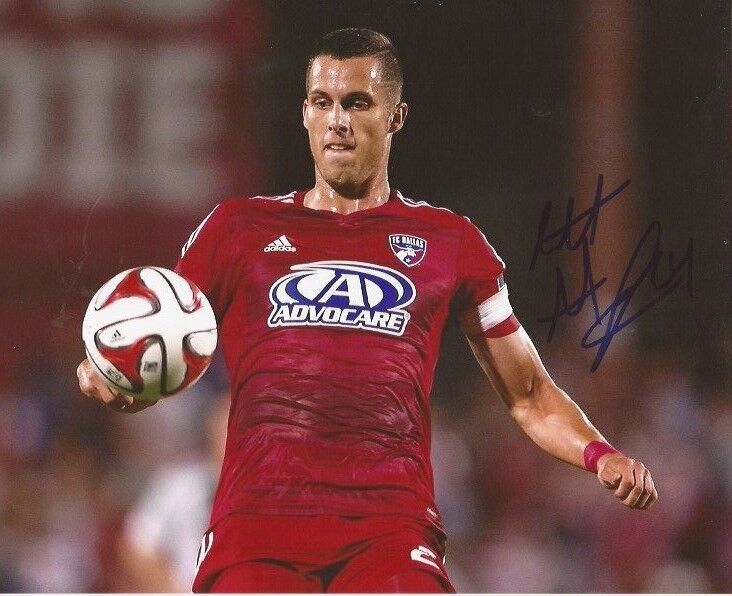 Matt Hedges signed FC Dallas MLS Soccer 8x10 Photo Poster painting autographed Proof 2