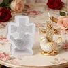 3D Rose Cross & Peace Dove Silicone Candle Moulds Decorative Crafting Tool DIY Handmade Faith Candles Moulds Reusable Sacred Rose Vine Mould for Anniversary/Religious Ceremony