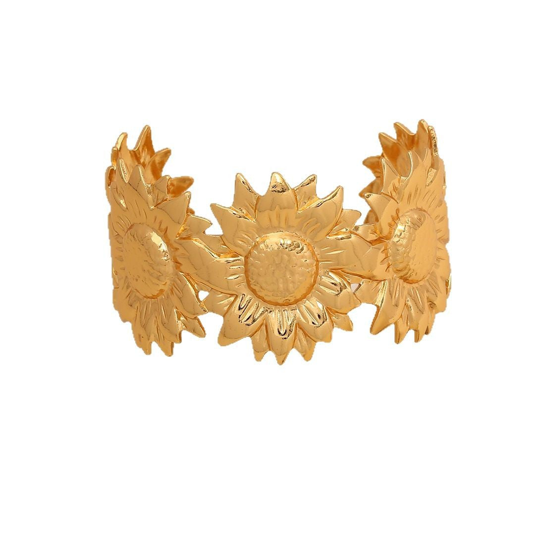 Personalized Exaggerated Flower Bracelet Niche Hand Accessories Ins Stainless Steel Jewelry B626