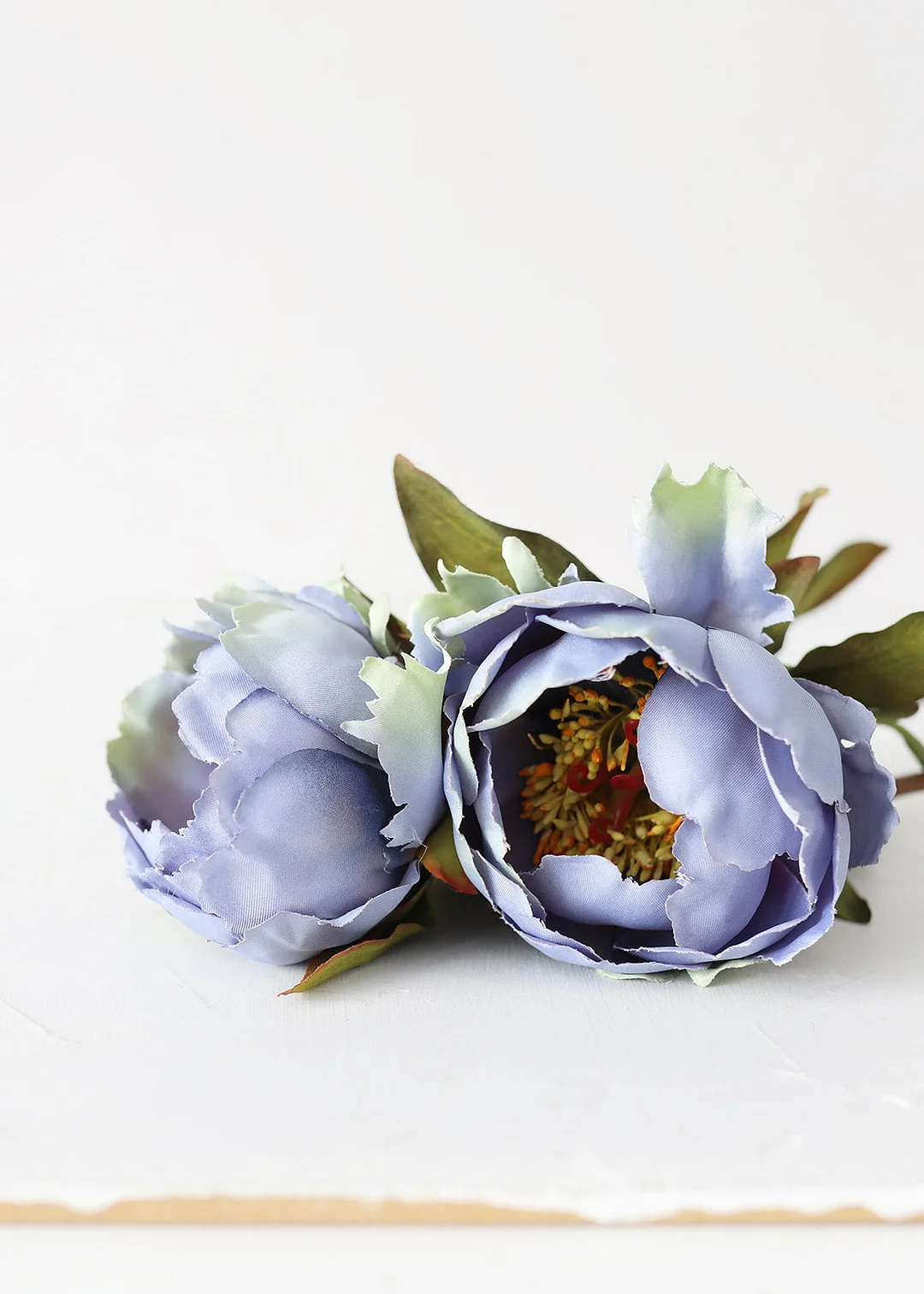 Silk Peony in Antique Blue - 22"