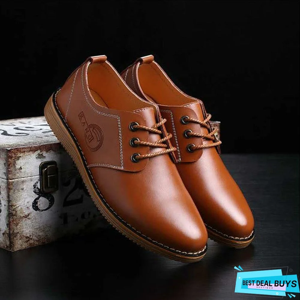 Men's Derby Shoes Spring / Summer / Fall Vintage / British Daily Outdoor Office & Career Oxfords Golf Shoes Pu Non-Slipping Wear Proof Booties / Ankle Boots Yellow / Black / Dark Blue