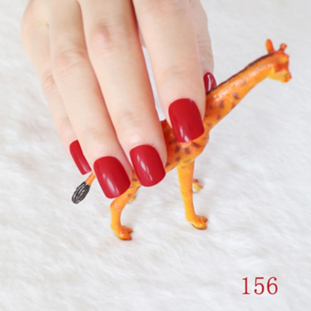 Pure Light Pink Artificial Nails Candy Short Full Cover Tips Easy DIY Acrylic False Nail Manicure Accessories Salon Product F28-Nail Inspo