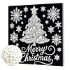uk.everydayedeals DIY Pearl Painting With Frame - Handmade Self-Adhesive Pearls - Christmas Tree(25*25cm)