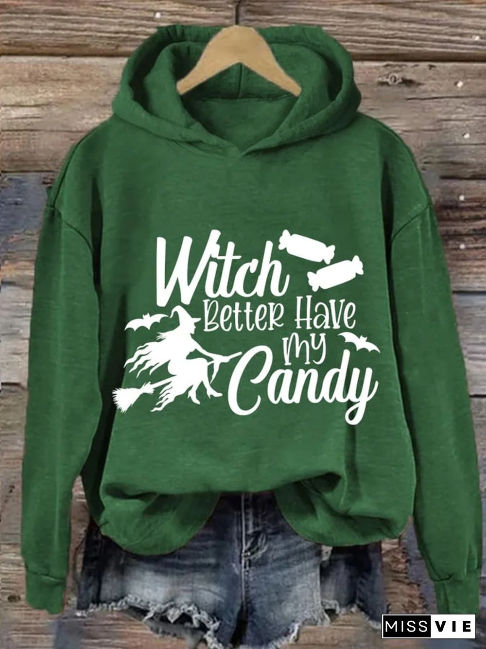 Women'S Witch Better Have My Candy Halloween Print Casual Hoodie