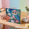 12pcs Flower Animals Diamond Art Greeting Cards DIY 12 Pack with Envelopes