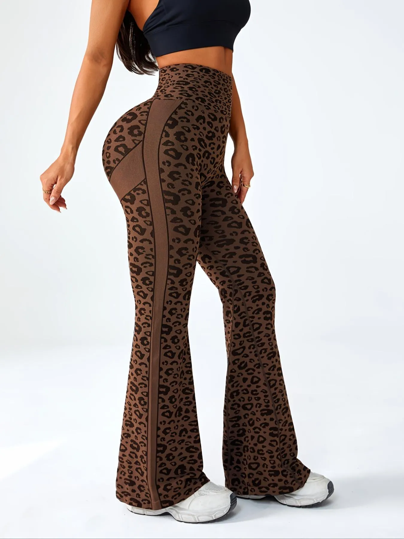 Women's Seamless Leopard Print High-Waisted Yoga Pants, Scrunch Sports Leggings, Tight-Fit Sportswear for All Seasons, Stylish & Comfortable Workout Bottoms, Seamless Fitness Leggings, High Stretch Bottoms Women's Seamless Leopard Print High-Waisted Yoga Pants, Scrunch Sports Leggings, Tight-Fit Sportswear for All Seasons, Stylish & Comfortable Workout Bottoms, Seamless Fitness Leggings, High Stretch Bottoms