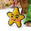 little stars - Stamped Bead Embroidery - Keychain