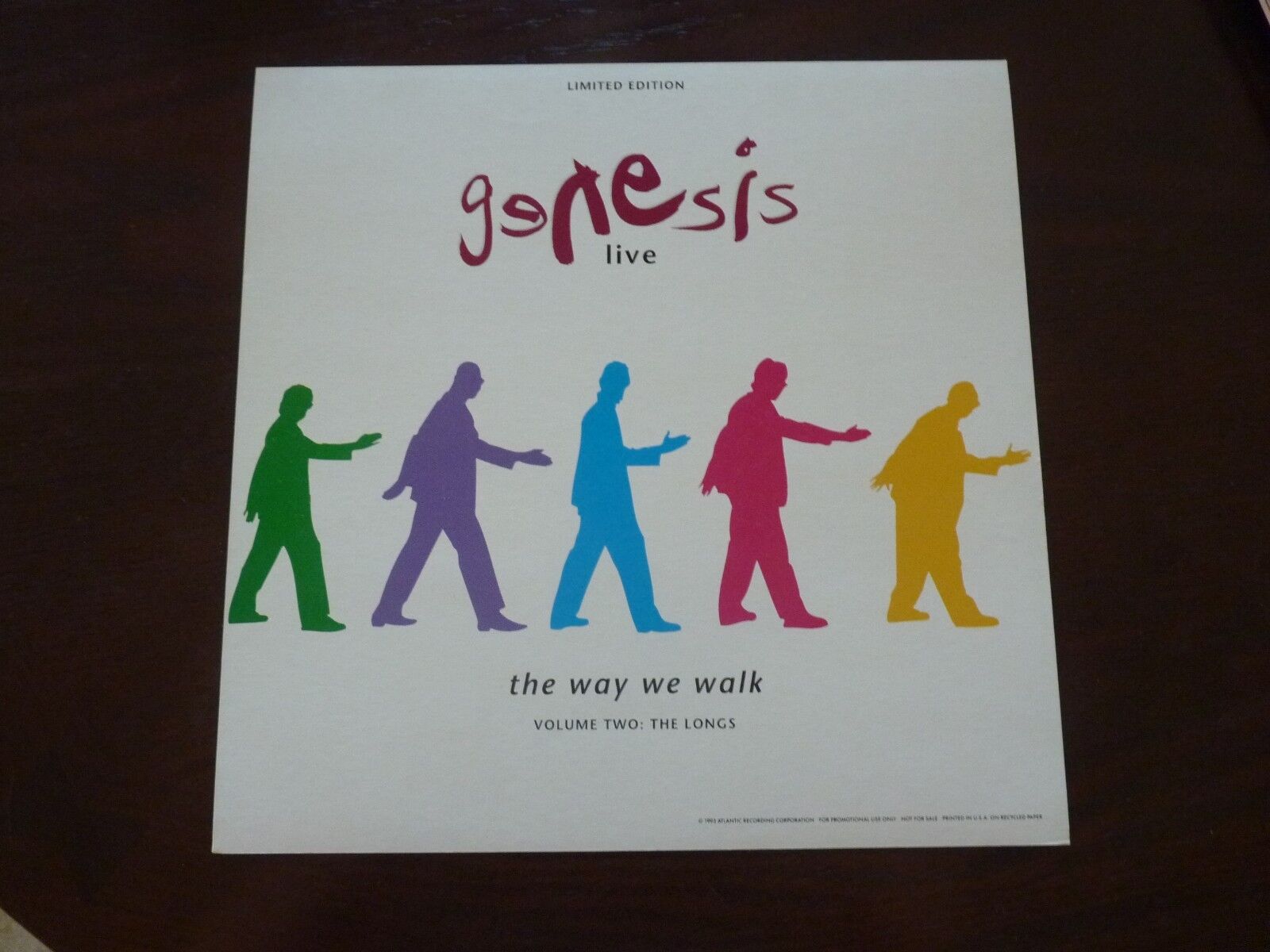 Genesis Live The Way We Walk Vol 2 Promo LP Record Photo Poster painting Flat 12x12 Poster