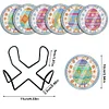 6pcs Easter DIY Diamond Painting Waterproof Coasters