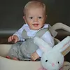 20'' Realistic Lifelike Benson Reborn Toddler Baby Doll Boy with Hand-rooted Blonde Hair & Blue Eyes Opened - RBBI-Myrebornbabydoll&reg; Myrebornbabydoll&reg;