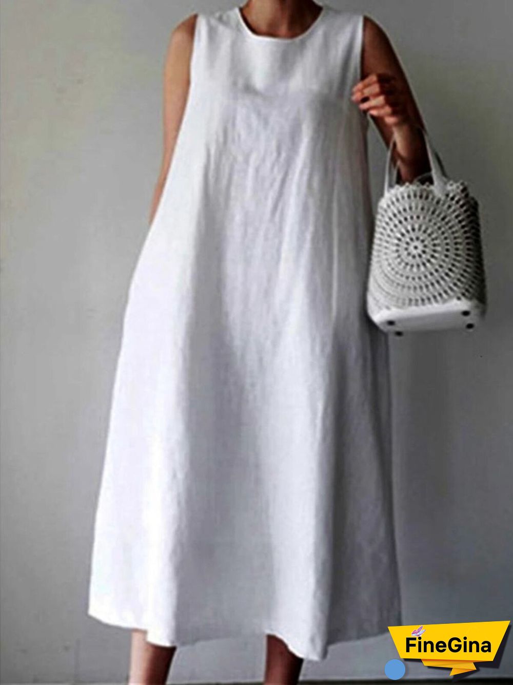 Women's Casual Elegant Cotton Dress