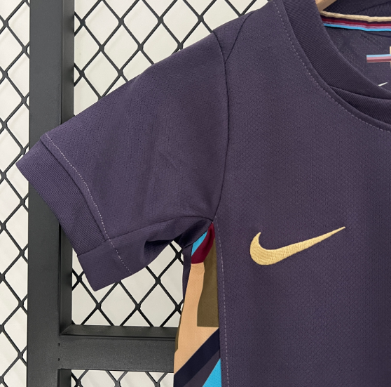 2024 England Away Kids Kit Football jersey Thai Quality