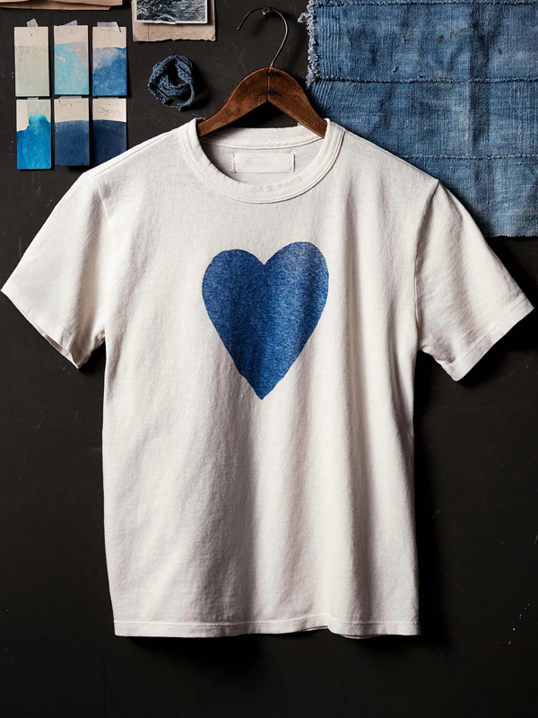 Heart-shaped Hand-painted 100% Cotton Women's Short-sleeved  tjj Shicloths