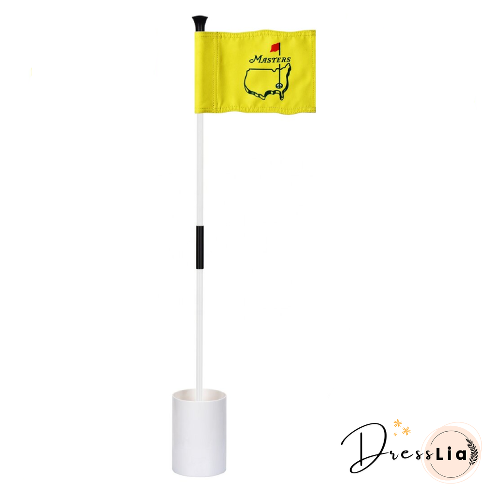 3ft mini Golf Flagstick for Backyard Golf Putting Yellow