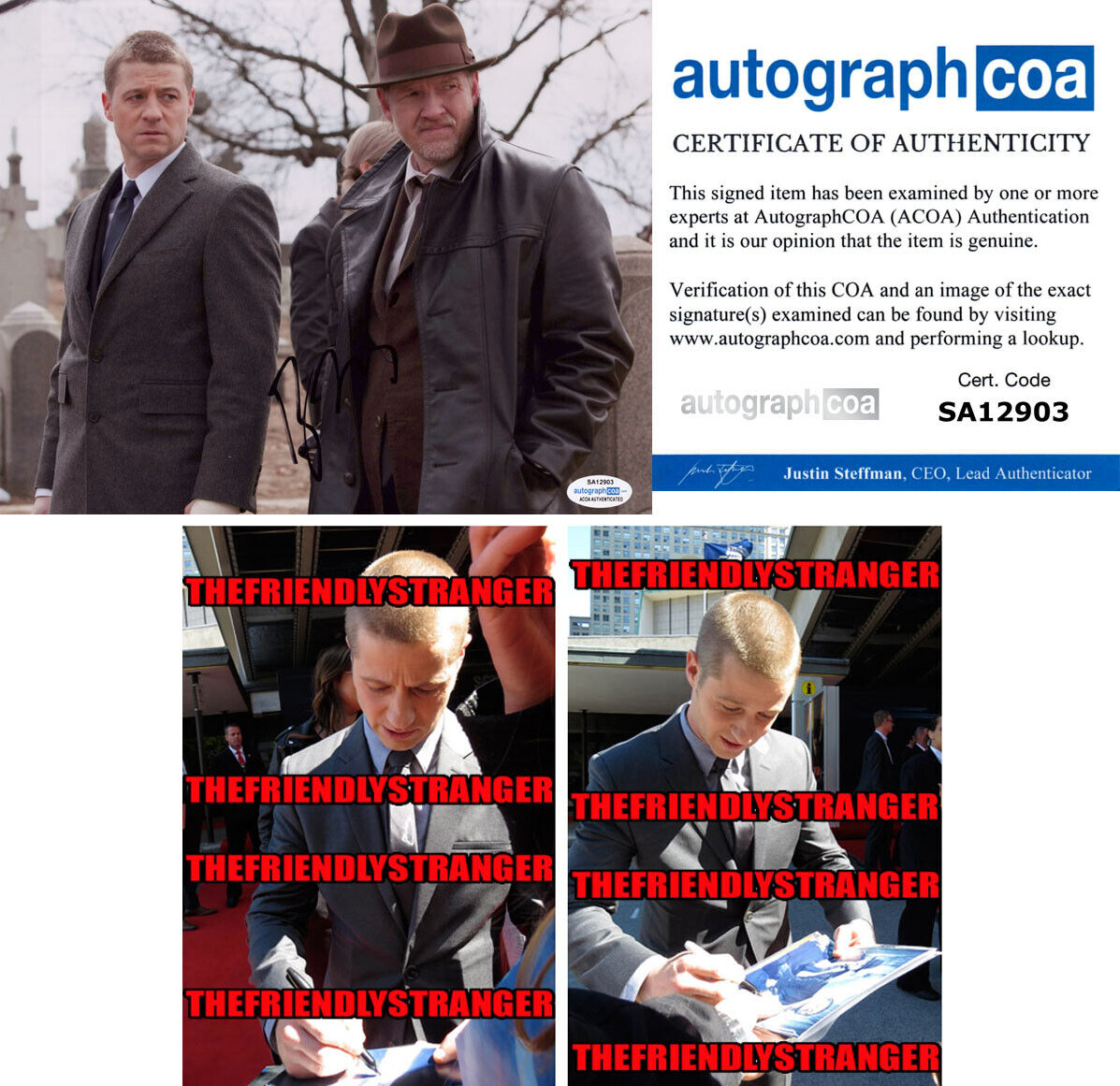 BEN McKENZIE signed Autographed GOTHAM