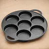 7-Cup Cast Iron Egg Frying Pan Non Stick Pancake Pan Omelet Pan Egg Cooker